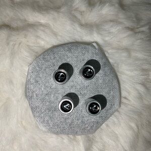 Lexus Silver and Black Tire Valve Caps